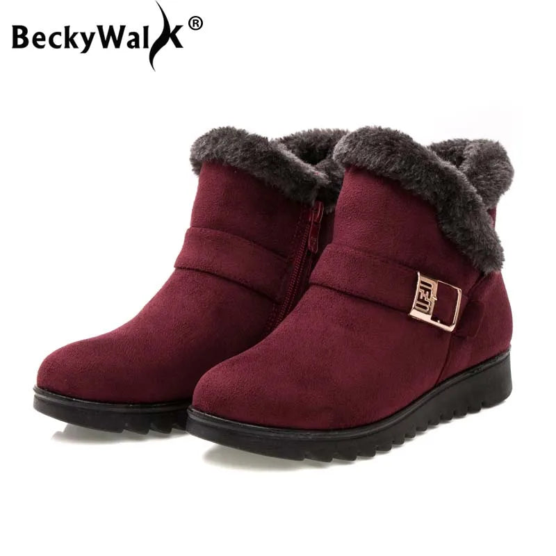 ALTAY Suede Fur Boots