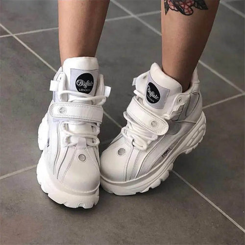 ALTAY Platform Genuine Leather Sneakers