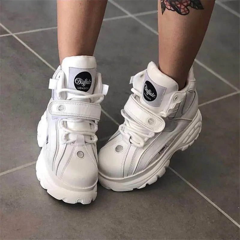 ALTAY Platform Genuine Leather Sneakers