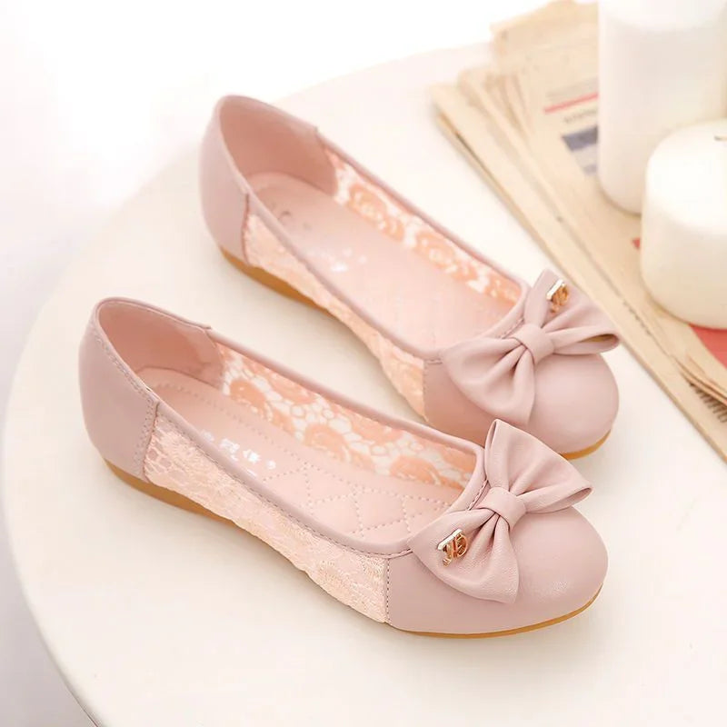 ALTAY Pink Round Toe Slip-On Flats