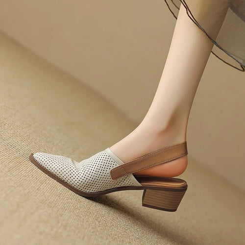 ALTAY Pointed Toe Slingback Sandals