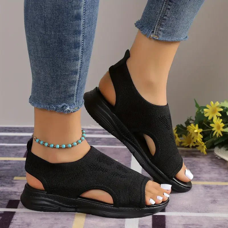 ALTAY Round Toe Mesh Sandals