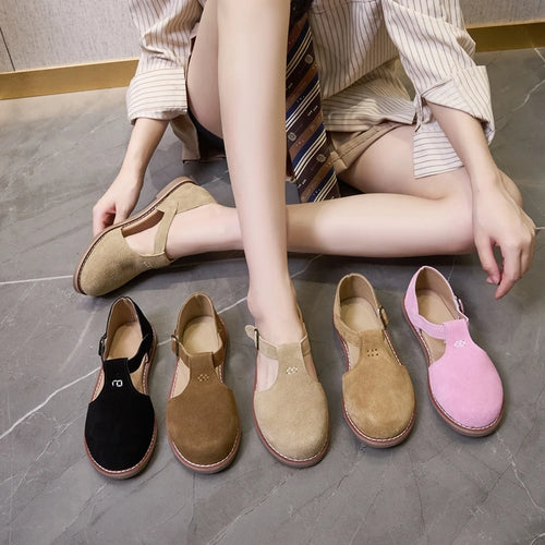 ALTAY Retro Leather Roman Sandals