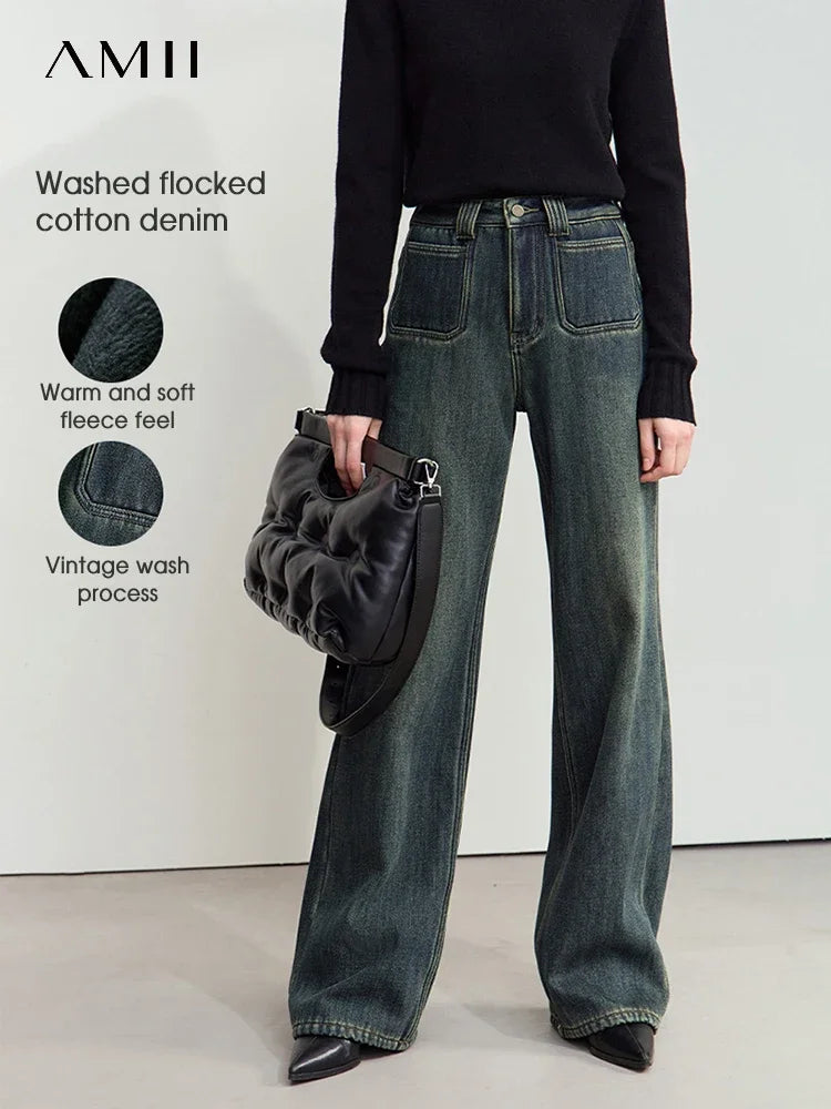 ALTAY Wide Leg Straight Vintage Jeans