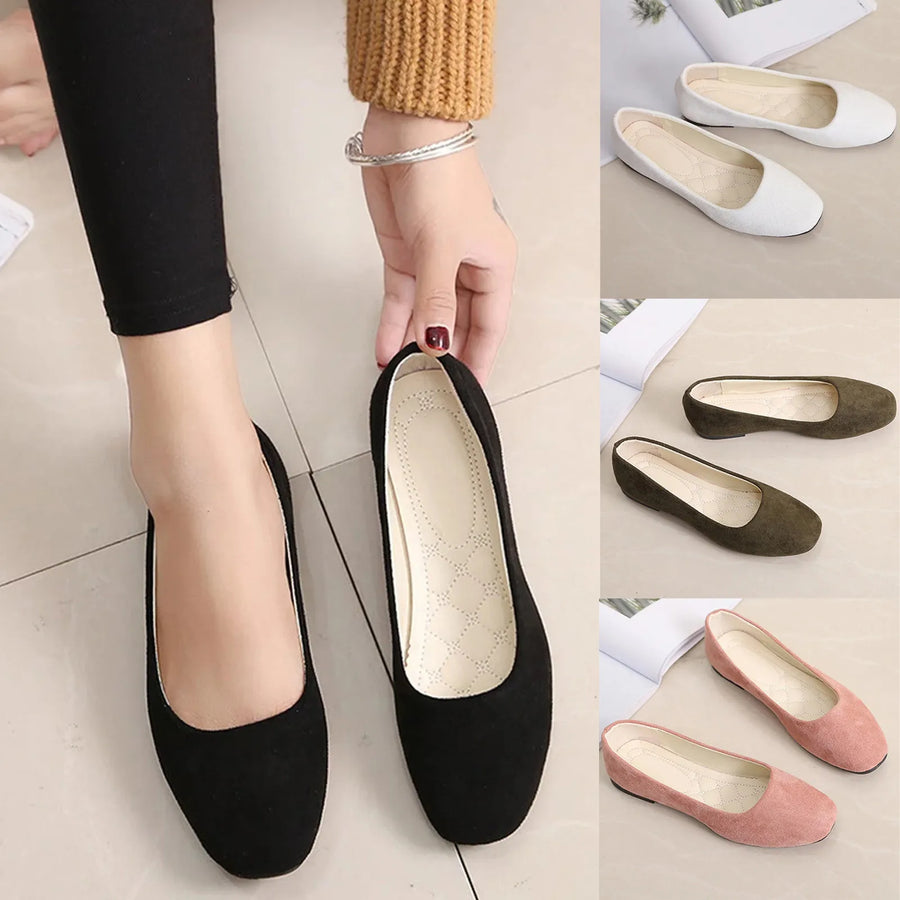 ALTAY Square Toe Suede Loafers