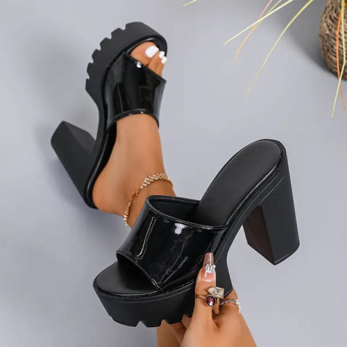 ALTAY Square Platform Chunky Heels