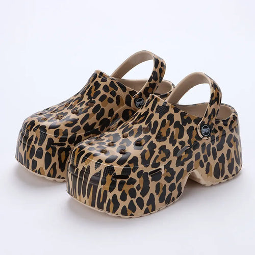 ALTAY Leopard Platform Chunky Sandals