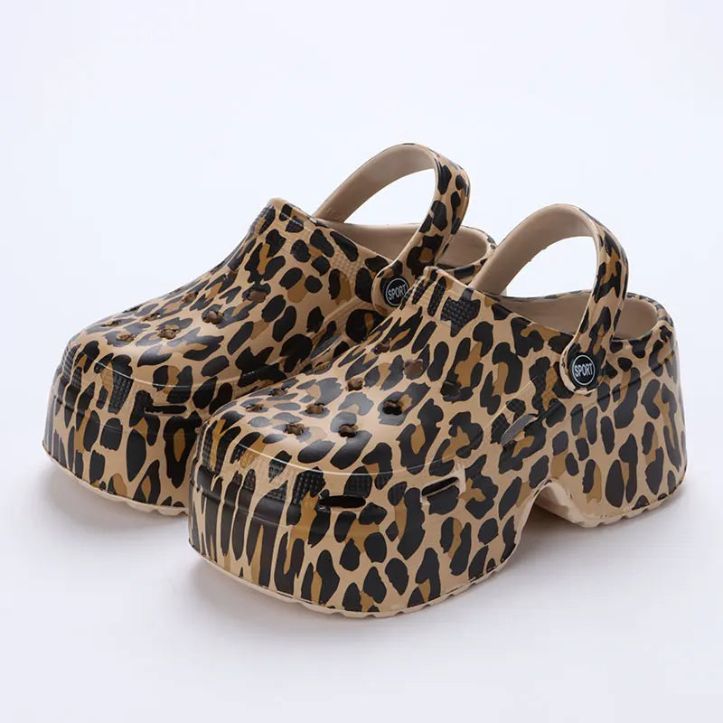 ALTAY Leopard Platform Chunky Sandals