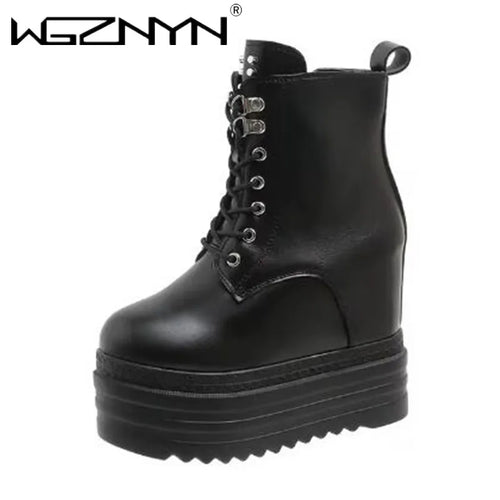 ALTAY Platform Wedge Boots