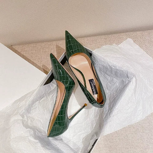 ALTAY Red Thin Heel Heels