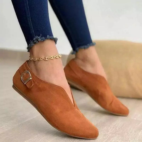 ALTAY Pointed Toe Suede Flats