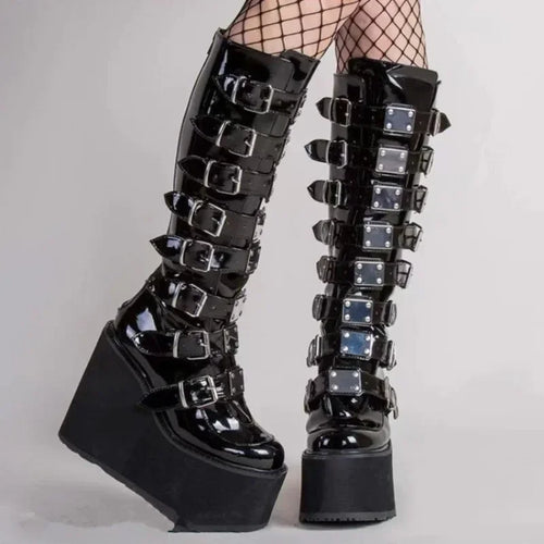 ALTAY Cosplay Platform Wedge Boots