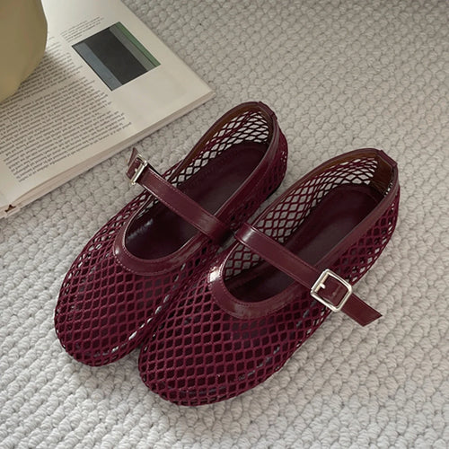 ALTAY Round Toe Mesh Heels