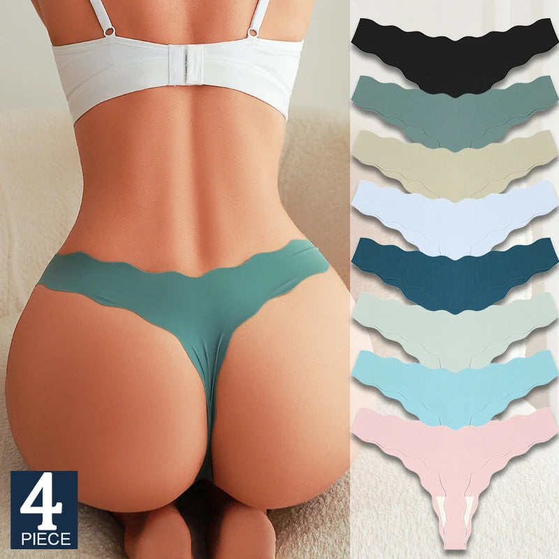 ALTAY Seamless Silk Thongs (4-Pack)