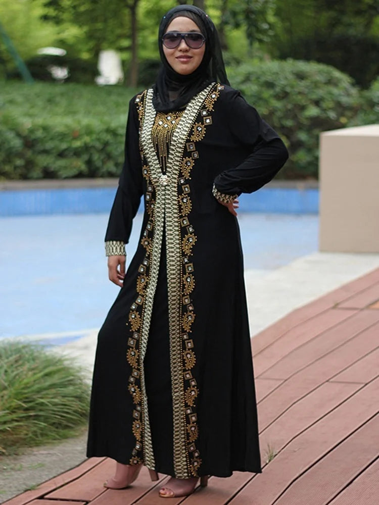 ALTAY Sequin Beaded Maxi Abaya