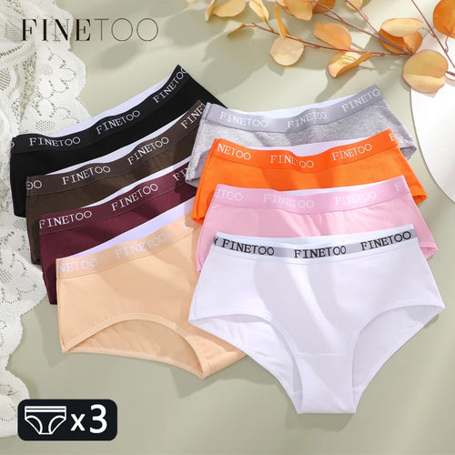 ALTAY Cotton Low Waist Panties (3-Pack) Style 5
