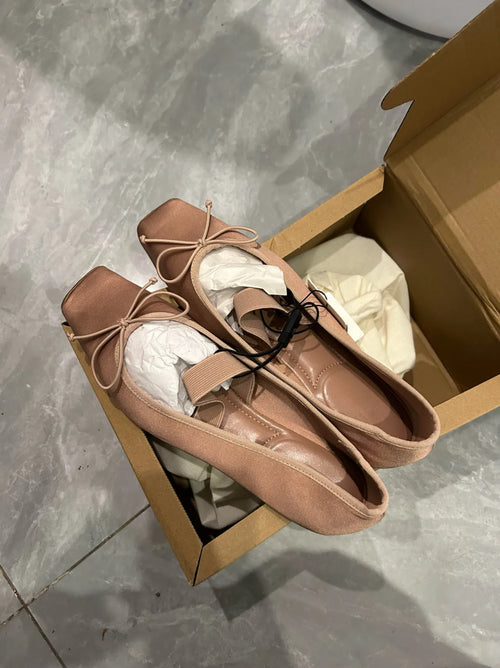 ALTAY Satin Bow Flats
