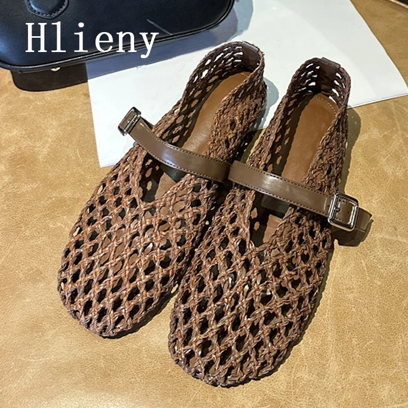 ALTAY Round Toe Mesh Fashion Flats