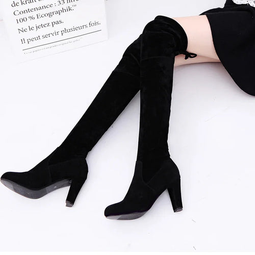 ALTAY Suede Over The Knee Boots