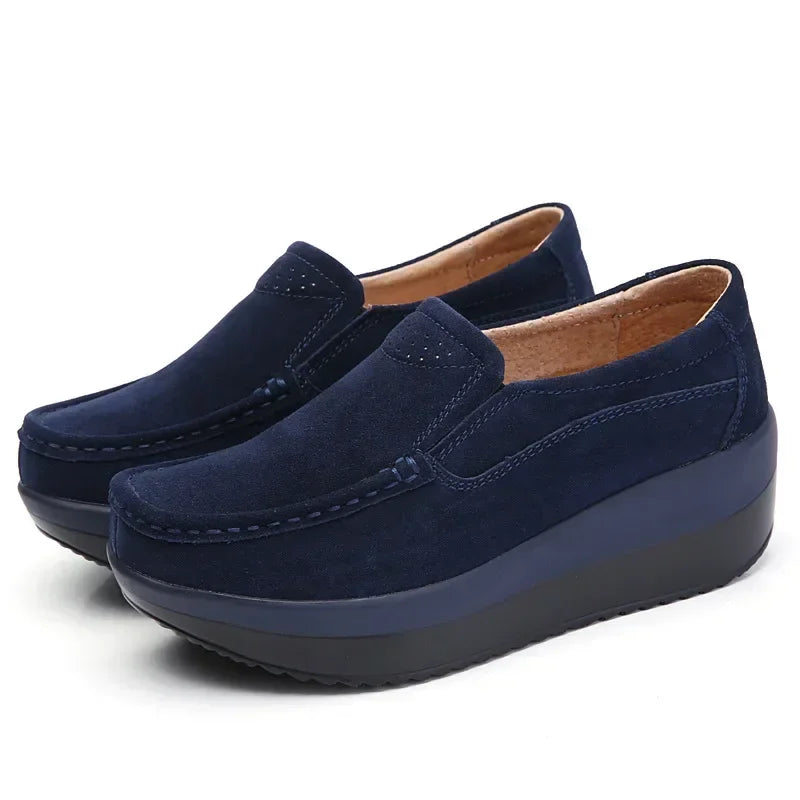 ALTAY Platform Suede Flats