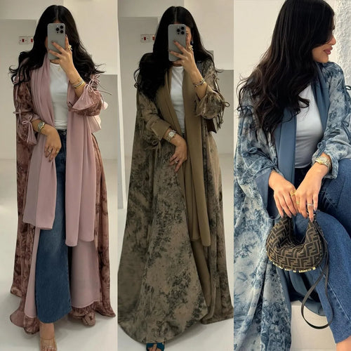 ALTAY Chiffon Two-Piece Abaya Set
