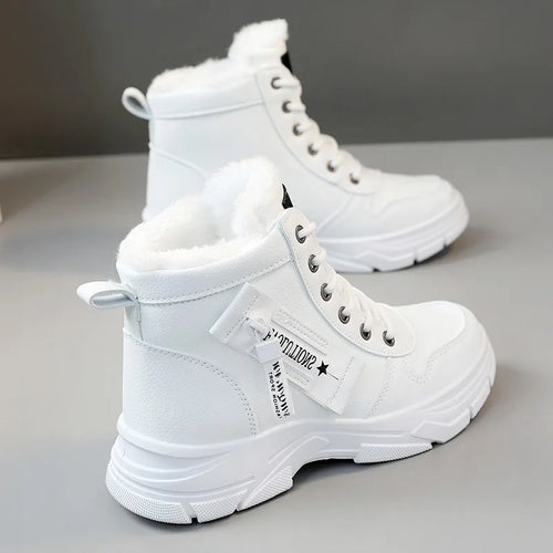 ALTAY Lace-Up Plush Lined Sneakers