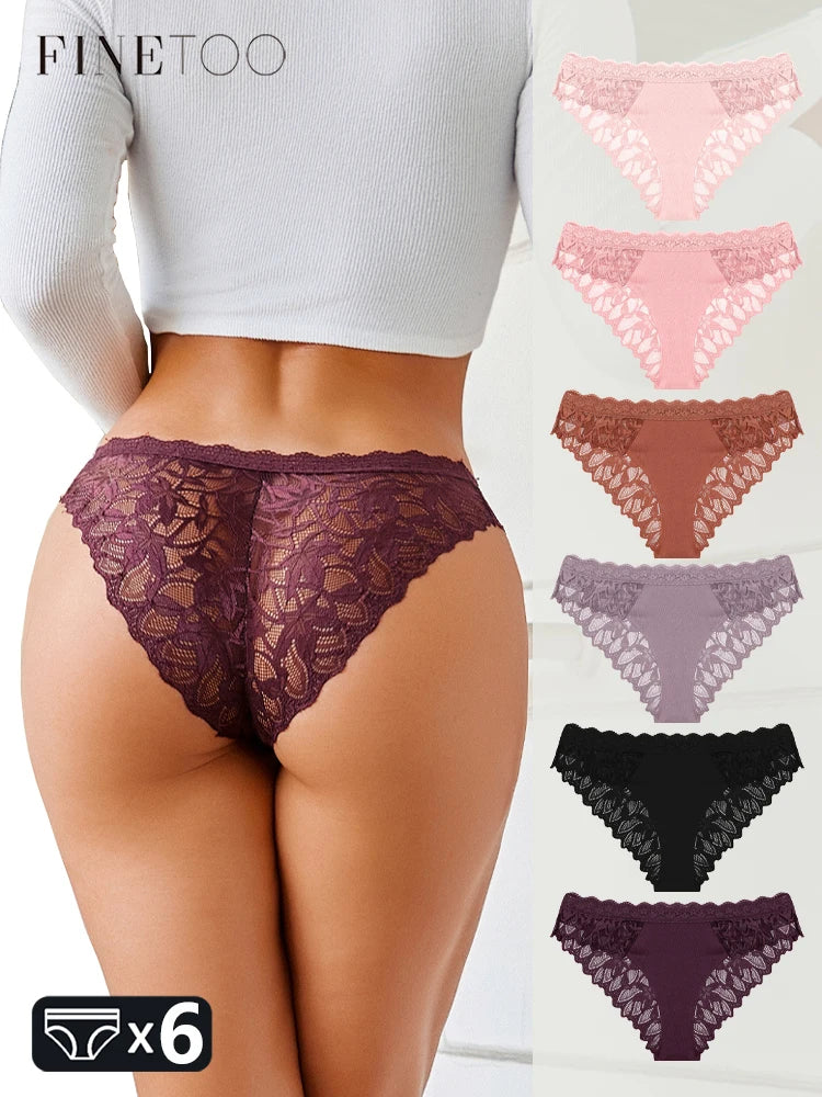 ALTAY Lace Hollow Out Panties (6-Pack)