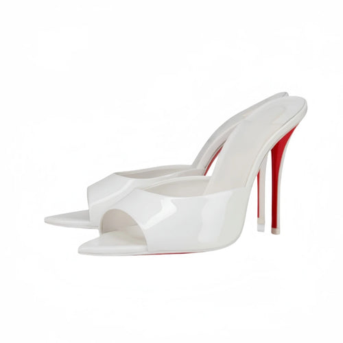 ALTAY Peep Toe Patent Leather Sandals