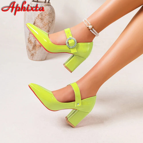 ALTAY Pointed Toe Crystal Heels