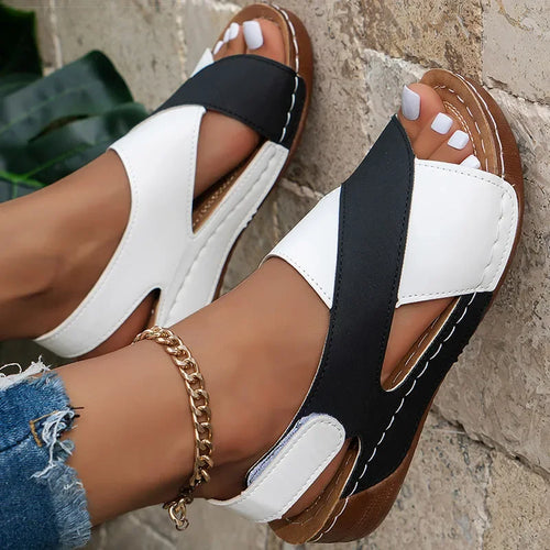 ALTAY Peep Toe Wedge Sandals