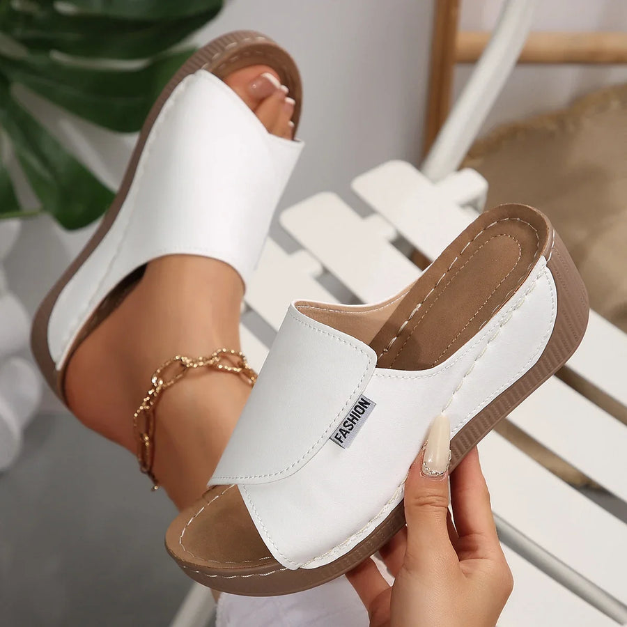 ALTAY Open Toe Wedge Sandals