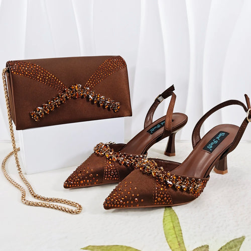ALTAY Slip-On Heels with Matching Bag