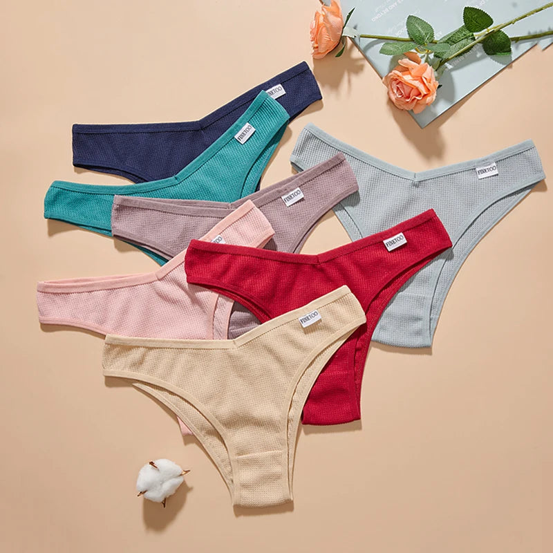 ALTAY Cotton Brazilian Waffle Panties (3-Pack)