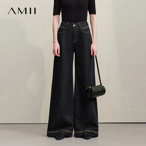 ALTAY Denim Wide Leg Embroidered Jeans