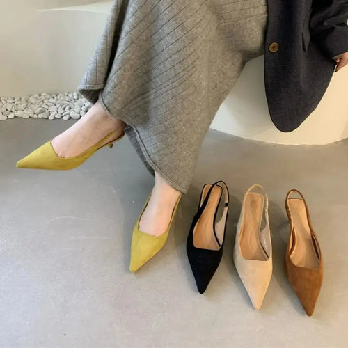 ALTAY Pointed-Toe Slingback Mules