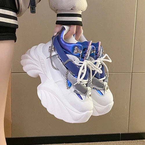 ALTAY Lace-Up Wedge Sneakers