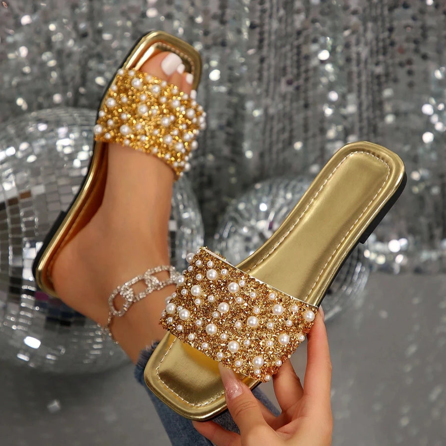 ALTAY Slippers Rhinestone Crystal Sandals