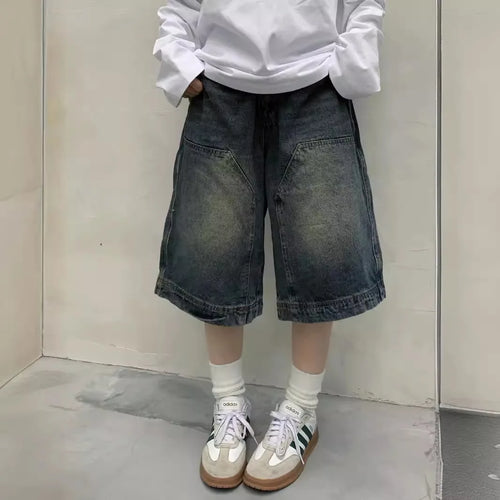 ALTAY Baggy Denim Capri Shorts