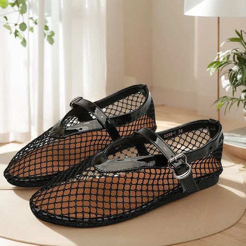 ALTAY Round Toe Mesh Casual Flats