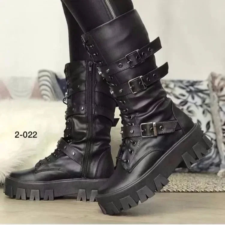ALTAY Platform Lace-Up Boots