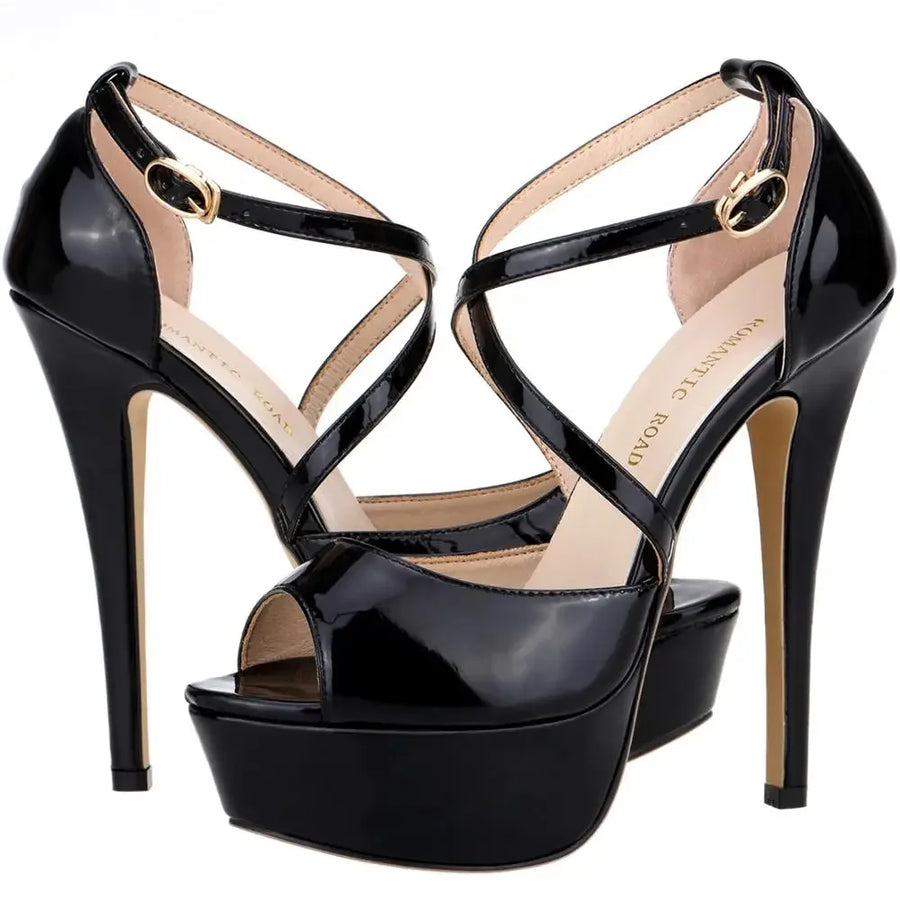 ALTAY Platform Ankle Strap Sandals