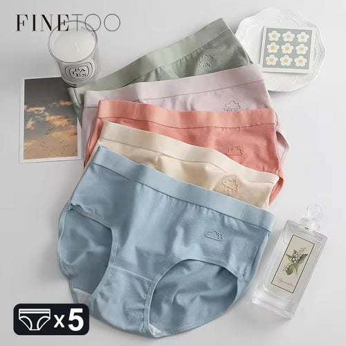 ALTAY Cotton Solid Color Panties (5-Pack)