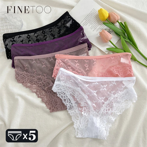 ALTAY Lace Floral Hollow Out Panties (5-Pack)