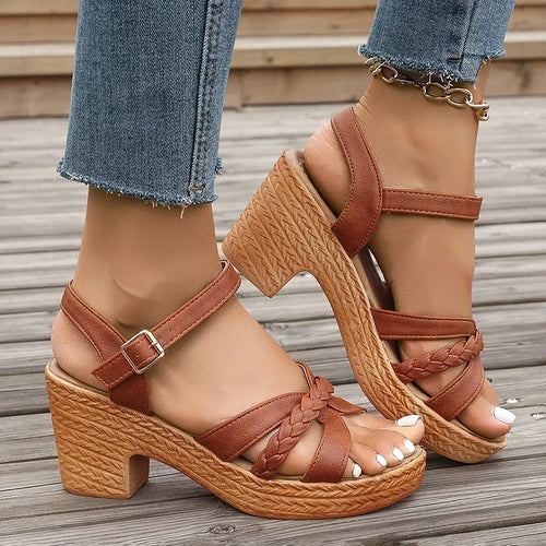 ALTAY Platform Ankle Strap Heels