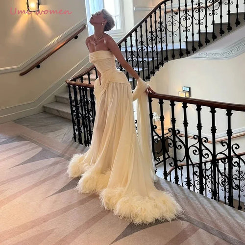 ALTAY White Strapless Sleeveless Dress
