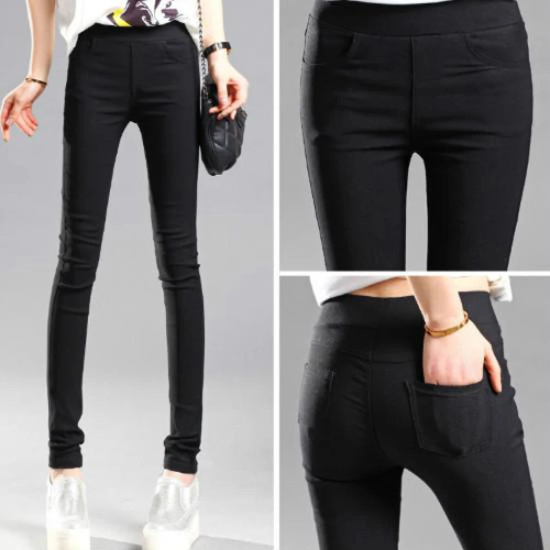ALTAY Elegant Solid Straight Pencil Pants