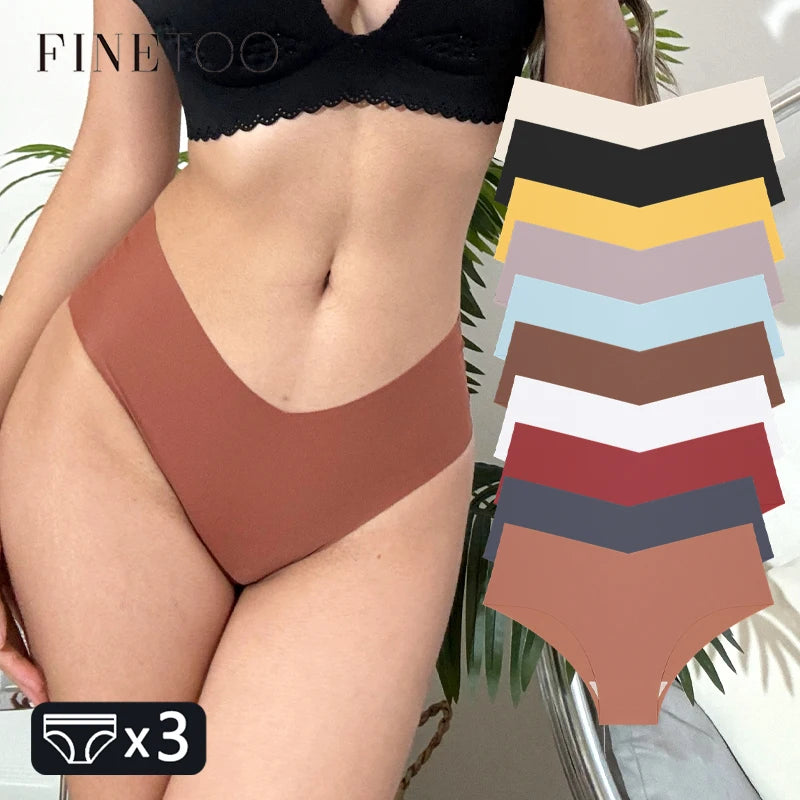 ALTAY Seamless Solid Color Panties (3-Pack)