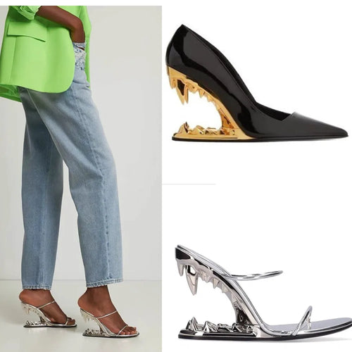 ALTAY Metal Tiger Teeth Single Heels