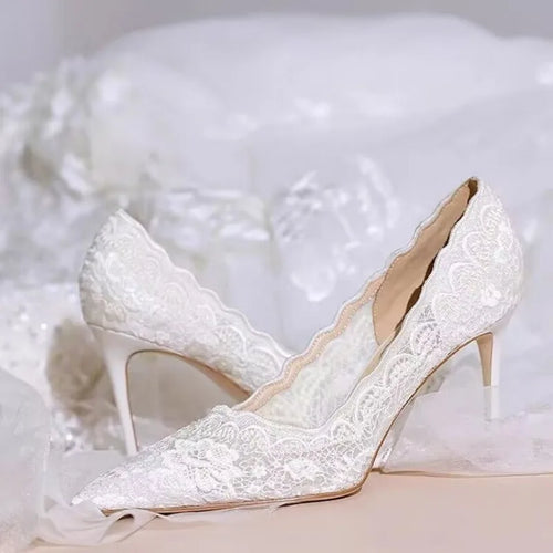 ALTAY Wedding White Heels