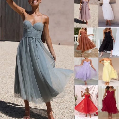 ALTAY Backless Chiffon Dress